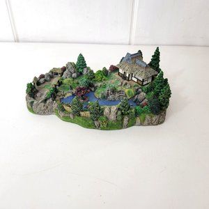 The Danbury Mint Japanese Tea Garden Landscape Figurine RARE